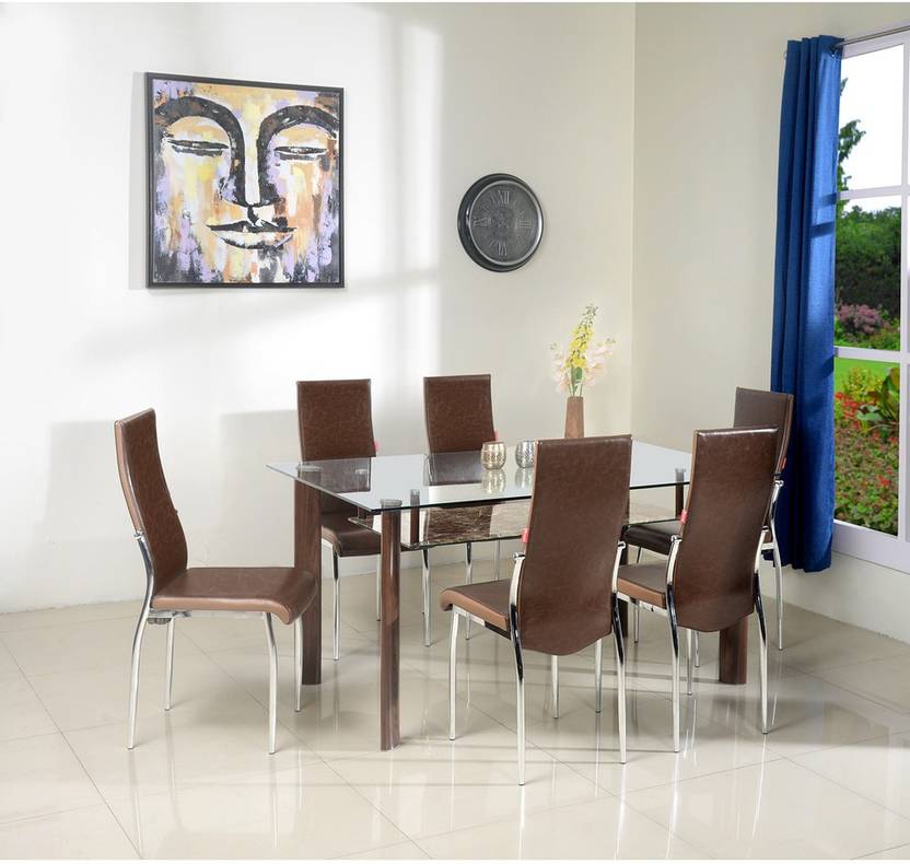 Home By Nill Soniya Metal 6 Seater Dining Set