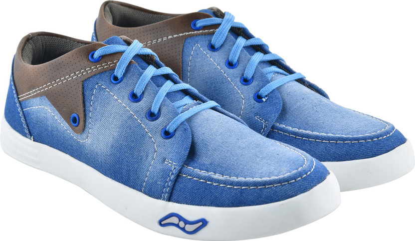 WALKJUMP men denim canvas shoes, jeans