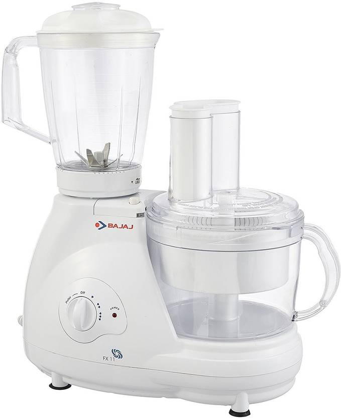 BAJAJ Fx11 600 W Juicer Mixer Grinder (3 Jars, White) Price in India