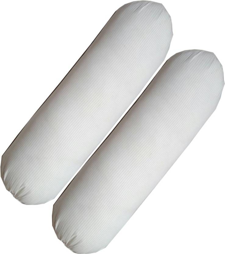 G S Collections Long Luxury Pillows White Round Pillows Bolster