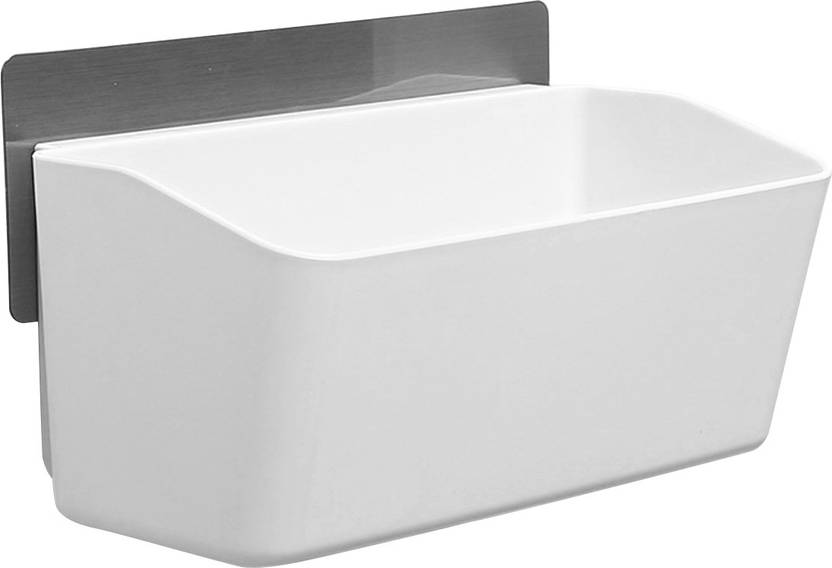 HOKIPO Magic Sticker Series Self Adhesive Bathroom Shelves Plastic Wall Shelf (Number of Shelves - 1)