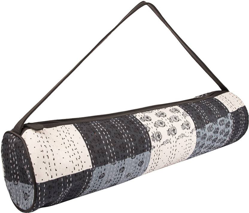 Jaipurse Premium Designer Artisan Made Kantha Stitch Full Zip Yoga