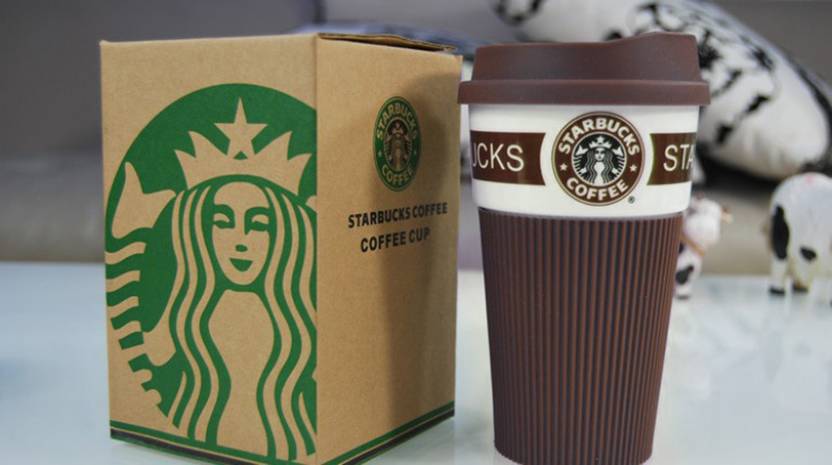 nsquareshop starbucks coffee with silicone lid and sleeve ceramic