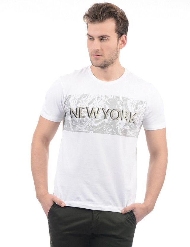 new york print t shirt
