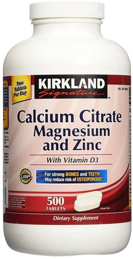 Kirkland Signature Calcium Citrate Magnasium Zinc Vitamin D3