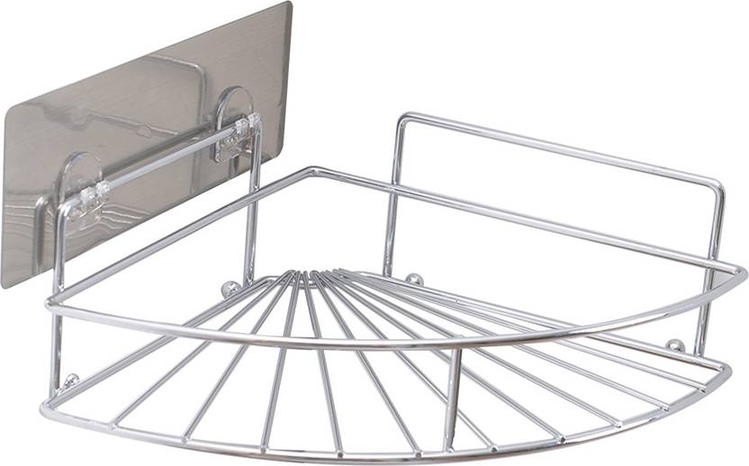 Hokipo Magic Sticker Series Self Adhesive Stainless Steel Bathroom Hokipo Magic Sticker Series Self Adhesive Stainless Steel Bathroom Corner Shower Caddy Wall Shelf Number Of Shelves 1