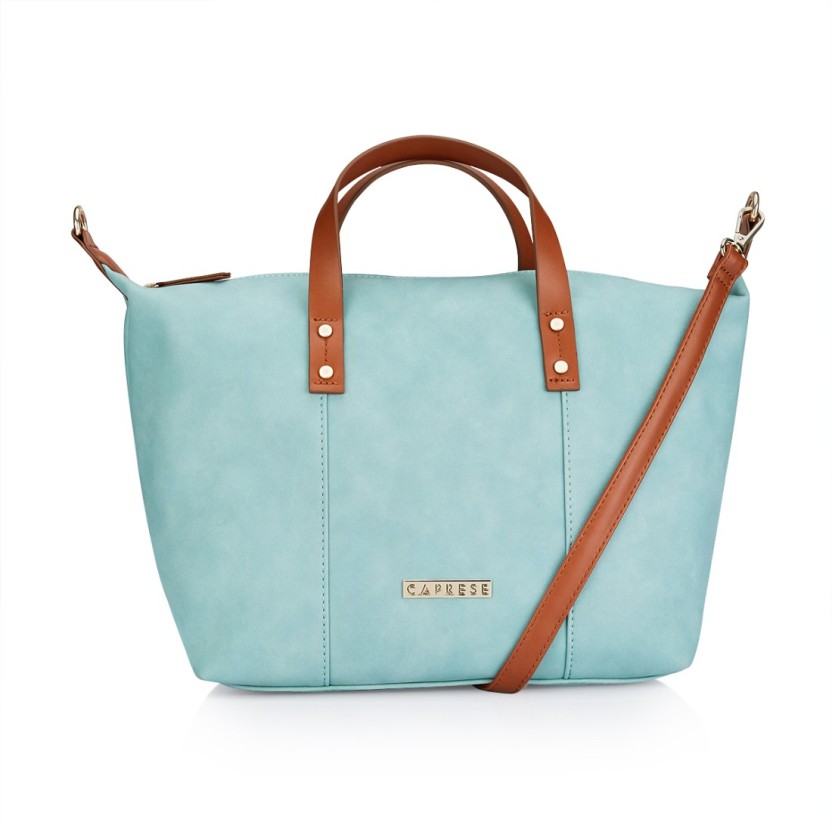 caprese blue solid sling bag