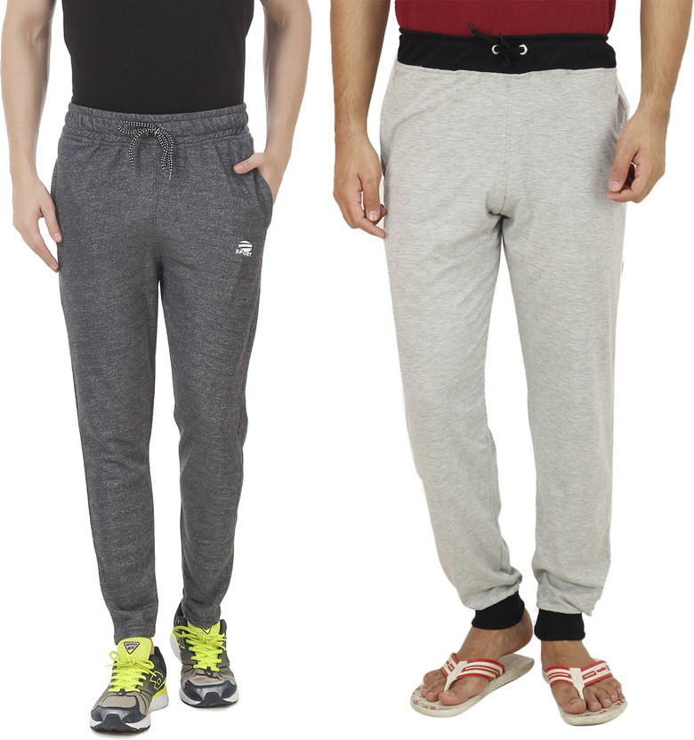 Solid Men Light Blue Track Pants 
