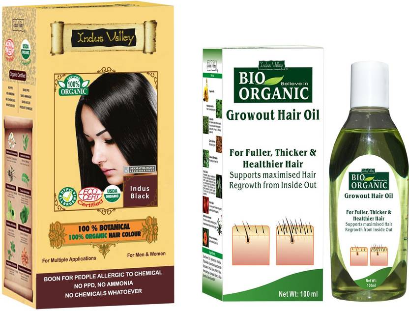 Indus Valley 100 Organic Botanical Indus Black No Ammonia Hair