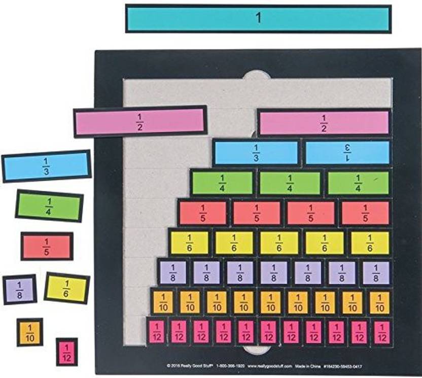 Really Good Stuff Equivalent Fraction Bars Price In India Really Good Stuff Equivalent Fraction Bars Multicolor