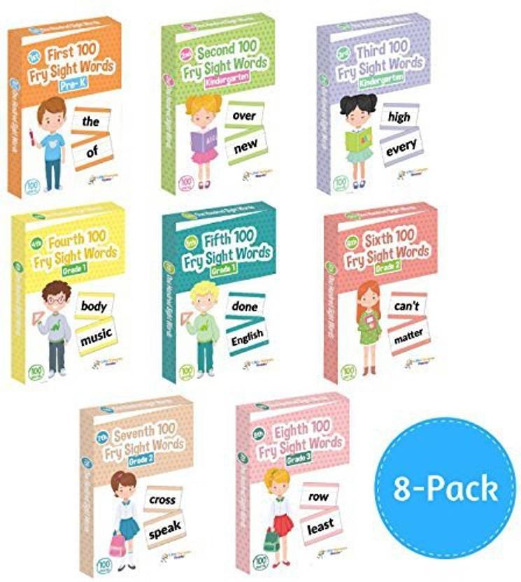 Generic 800 Sight Word Flashcards In 8 Pack Little Champion Reader
