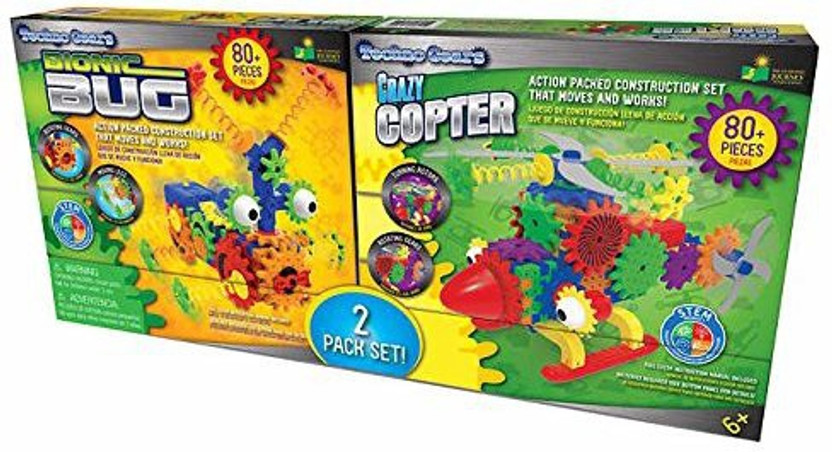 Techno Gears Bionic Bug//Crazy Copter Action Packed Construction Toy Moving Parts