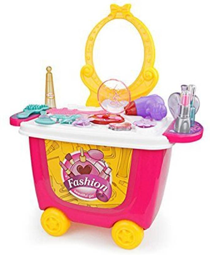 Totcraft Pretend Play Cosmetic And Makeup Toy Set Kit For Little