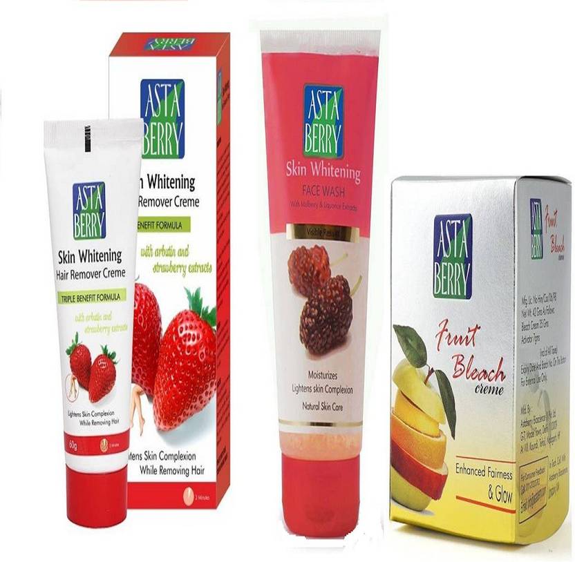 Astaberry Skin Whitening Hair Remover Creme Skin Whitening Face
