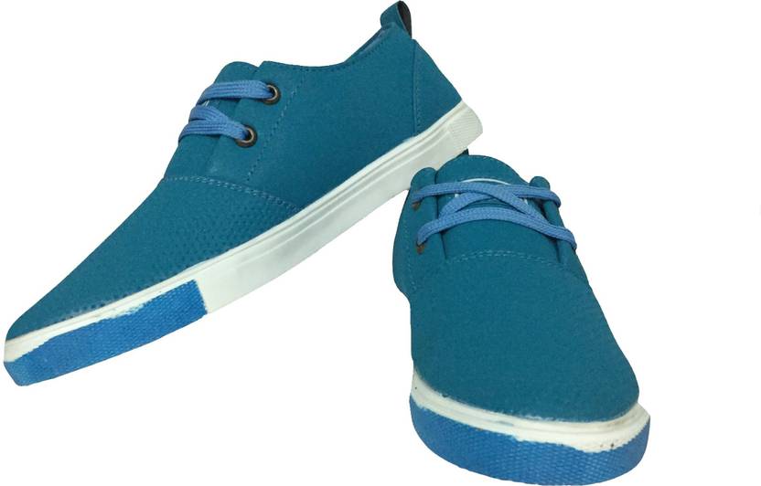 Joshishoes Sky Blue Colour Rubber Sneakers For Men Casuals Joshishoes Sky Blue Colour Rubber Sneakers For Men Casuals