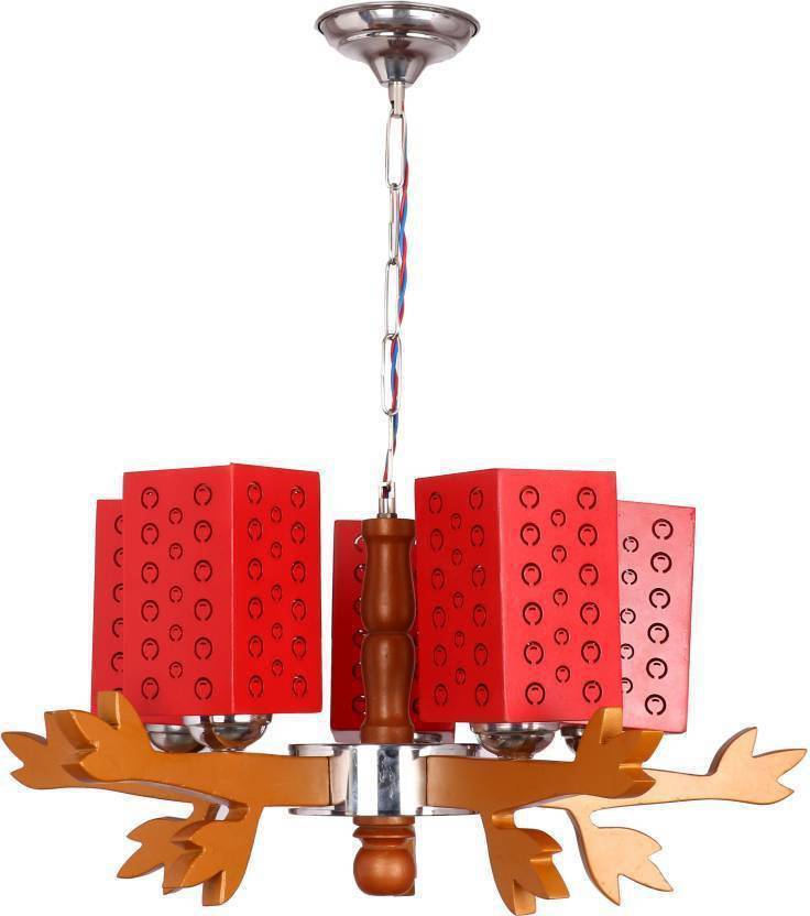 Nogaiya Jhoomer With Classy Wooden Brackets Chandelier Ceiling Lamp Nogaiya Jhoomer With Classy Wooden Brackets Chandelier Ceiling Lamp