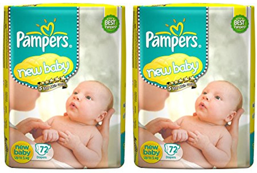 pampers new baby diapers 72