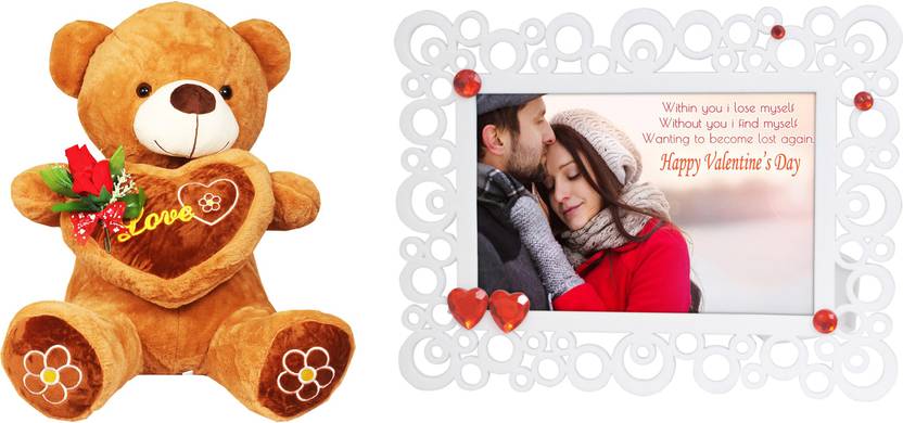 Tickles Sitting Loving Teddy With Rose 2 3 Feet And Couple Photo Sitting Loving Teddy With Rose 2 3 Feet