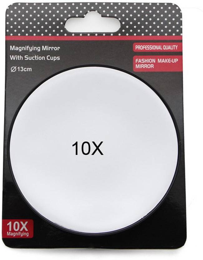 2508 Magnifying Mirror With 10x Magnification Suction Cups Diameter 13 Cms