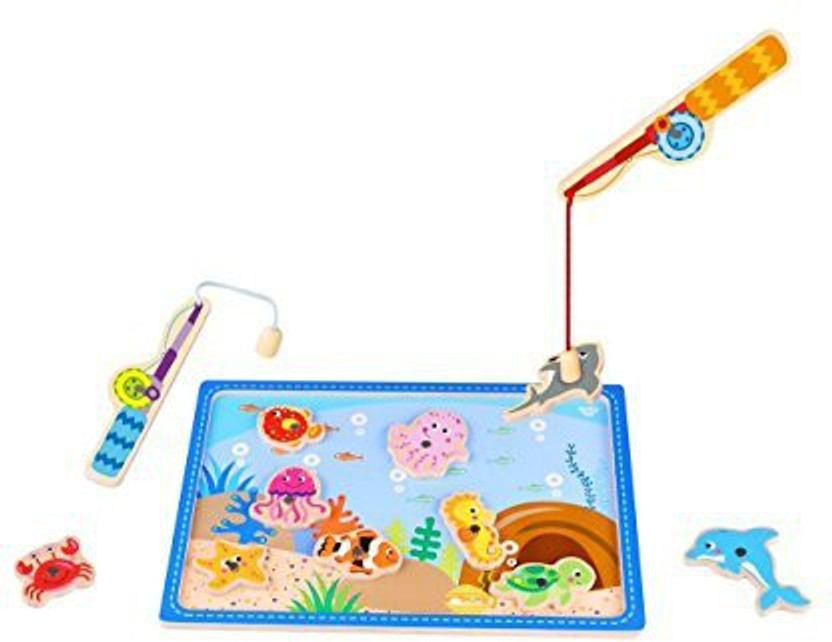 Wooden game set Developing ToyFishing