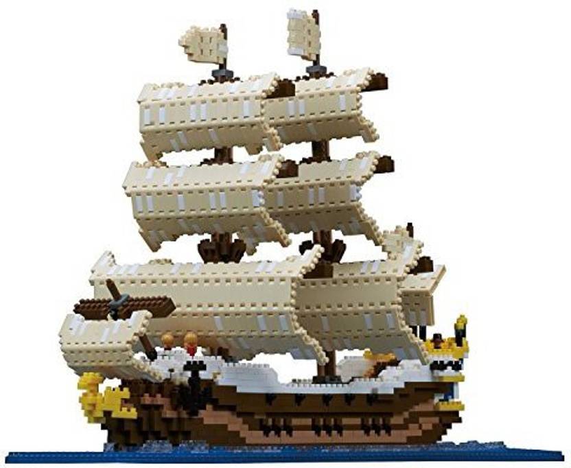 Nanoblock Sailing Ship Sail Pirate Boat Micro Size Building