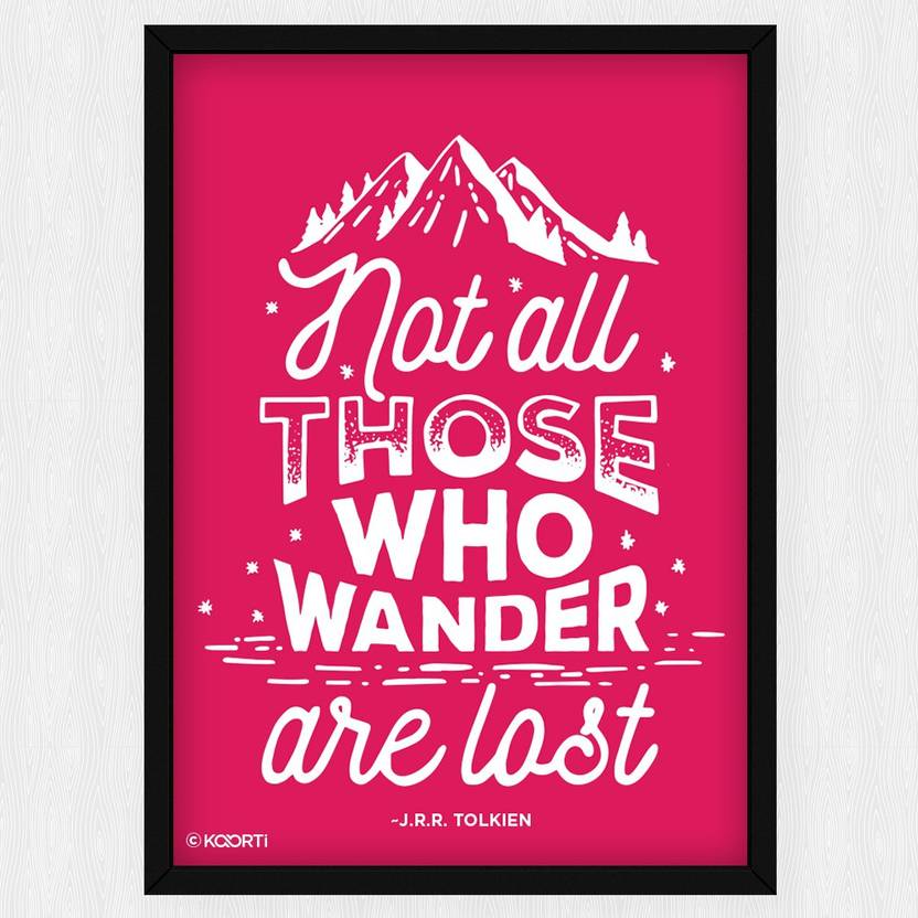 Not All Those Who Wander J R Tolkien E Mini Glass