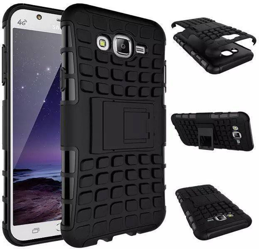 CASE CREATION Flip Cover for Samsung Galaxy J2 SM-J210 (2016) Wallet Case Cover Made of Rubber(Black, Rubber, Pack of: 1)