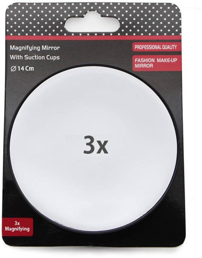 2508 Magnifying Mirror With 3x Magnification Suction Cups Diameter 14 Cms