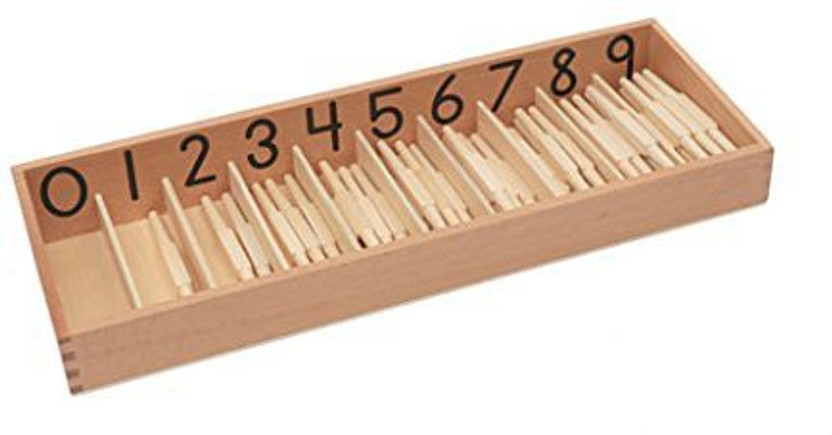 New Kids Learning Math Toy Spindle Box With 45 Spindles Montessori Mathematics