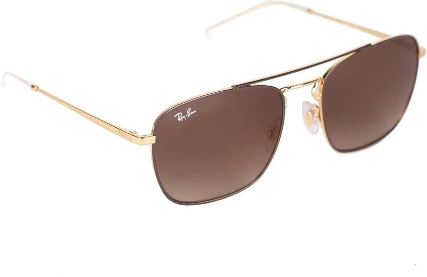 Buy Ray-Ban Rectangular Sunglasses Brown For Men Online @ Best Prices in  India 
