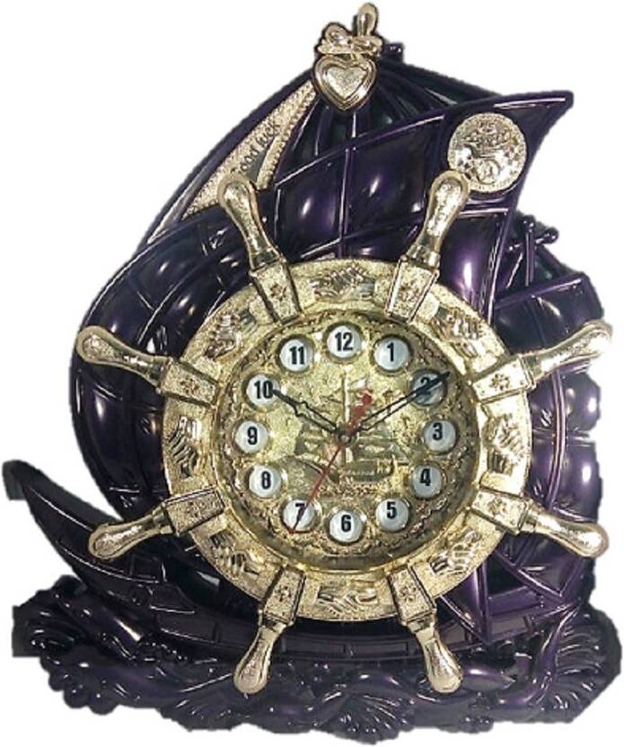 Anjali Quartz Og 50 Cm X 42 Wall Clock In India