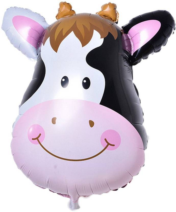 Flipkart Com Amfin Printed 14 Inches Cow Foil Balloons For