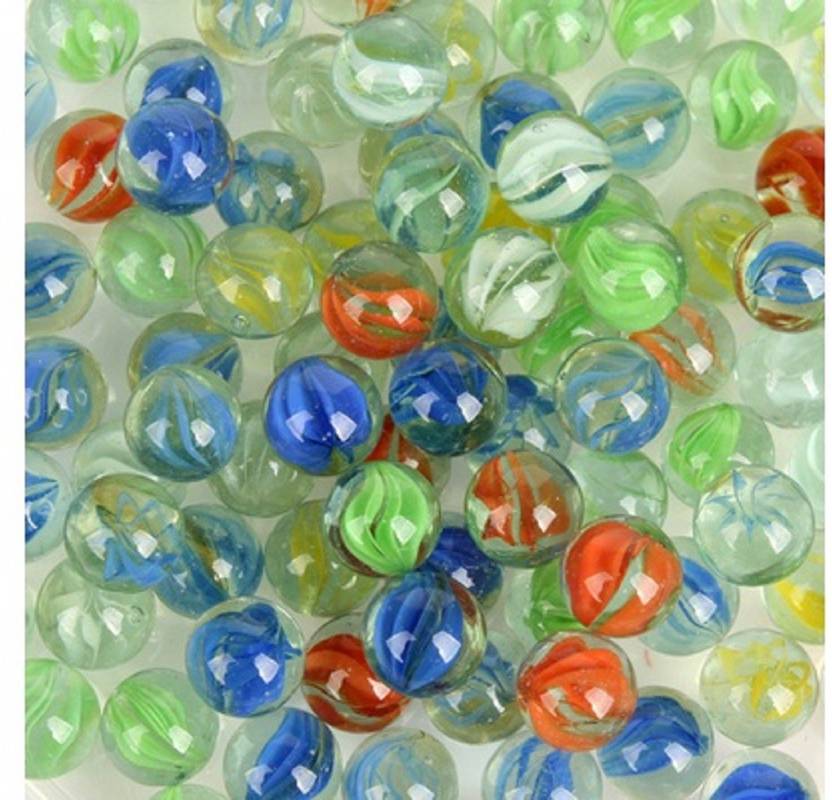 DCS 400 Pcs Marbles 8mm green Knicker glass balls decoration Fish
