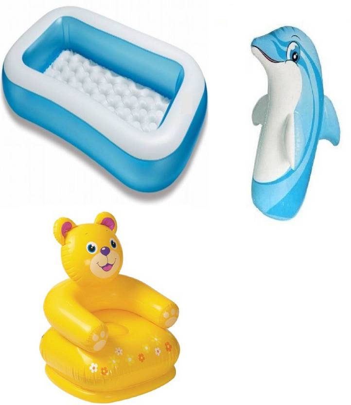 Dinaarkan Combo Of 5 Feet Bath Tub And 2 Inflatable Teddy Dinaarkan Combo Of 5 Feet Bath Tub And 2 Inflatable Teddy Chair 3