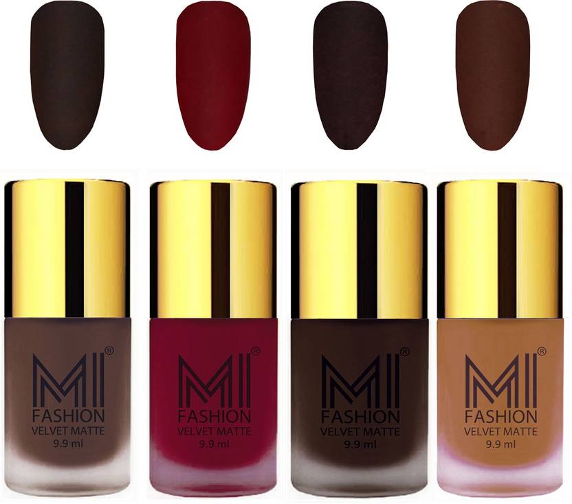 Mi Fashion Premium Quality Dull Velvet Matte Nail Polish Duo Pont