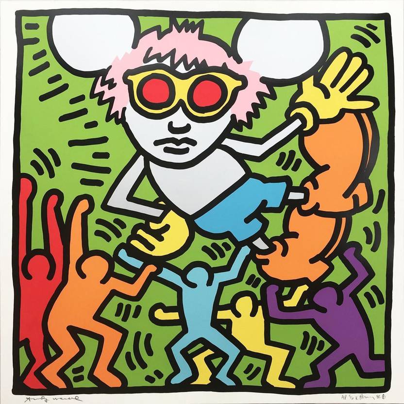Tallenge Andy Mouse By Keith Haring Pop Art Collection Premium Tallenge Andy Mouse By Keith Haring Pop Art Collection Premium