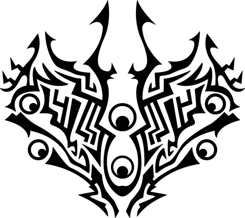 Wall Design Design Stickers For Bikes Moto Tribe Black Colour