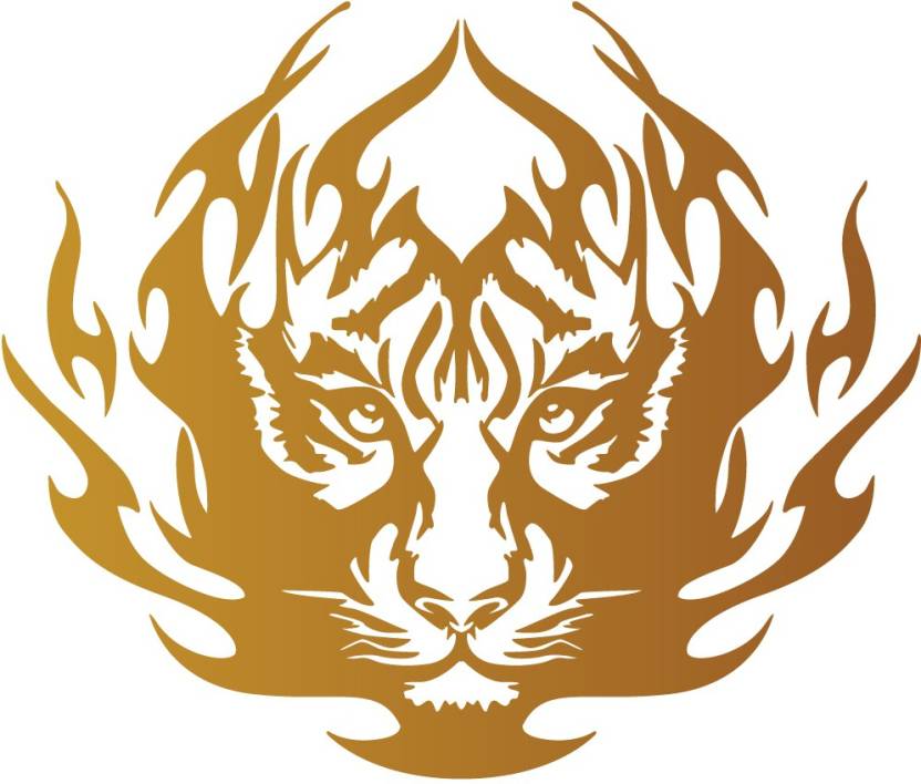 Wall Design Bike Body Stickers Feel The Power Of Tiger Copper