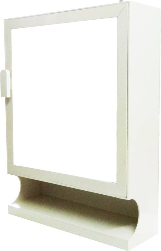 Winaco New Safari 6 Plastic Bathroom Mirror Cabinet Wall Shelf