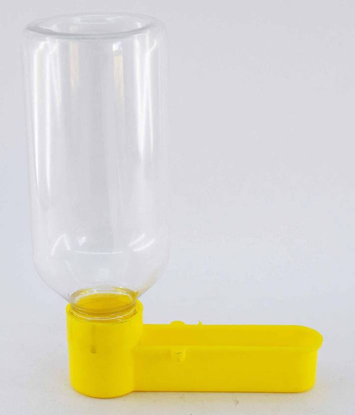 Bolt Water Dispenser For Pets And Bird Yellow Colour Tube Bird Feeder