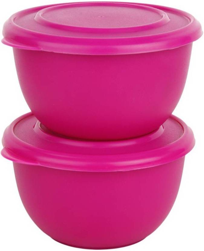 MENZY Healthy & Hygienic Microwave Safe Bowls With Lid Set Plastic