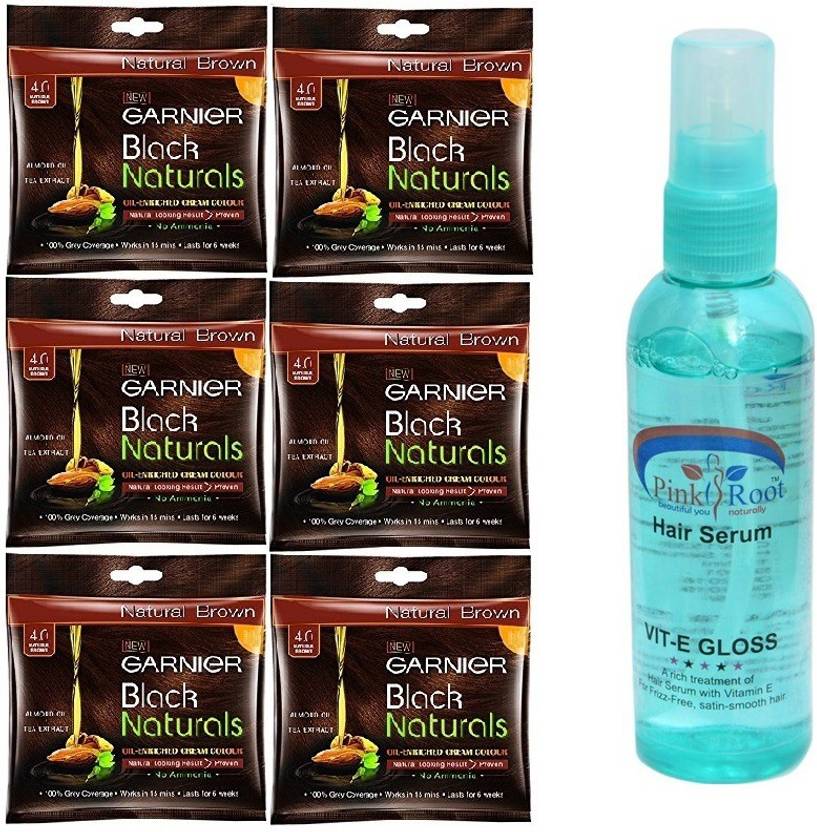 Garnier Black Naturals 4 0 Natural Brown Pink Root Hair Serum