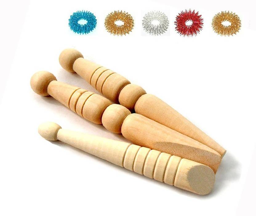 AHCS Acupressure Therapy Hand Wellbeing Wooden Full Body Self Massage