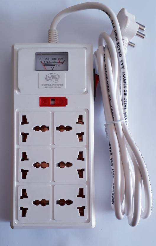 ROYAL Royal power 6 way extension box 6 Socket Extension Boards Price