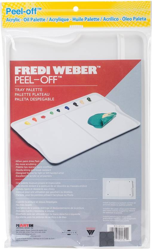 Martin Universal Mijello Fredi Weber Peel Off Palette Tray 135