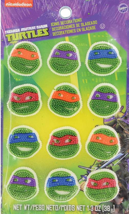 Wilton Royal Icing Decorations 12 Per Package Teenage Mutant