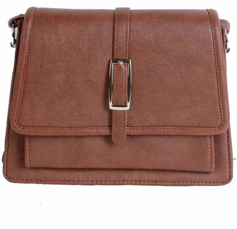 Miss Cute Girls Casual Brown Silicon Sling Bag Brown Price In