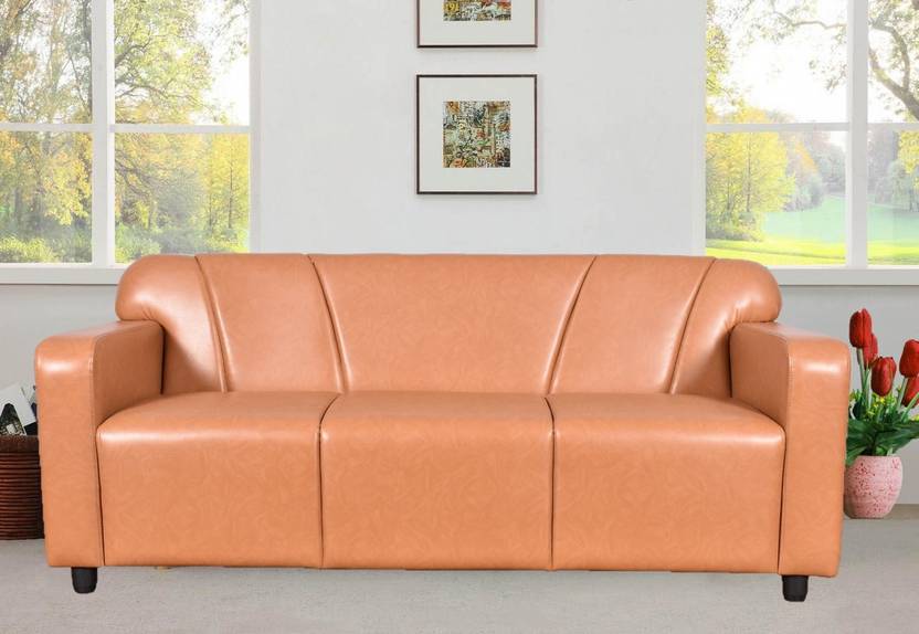 Cloud9 Franklin Leather 3 Seater Sofa In India Cloud9 Franklin Leather 3 Seater Sofa