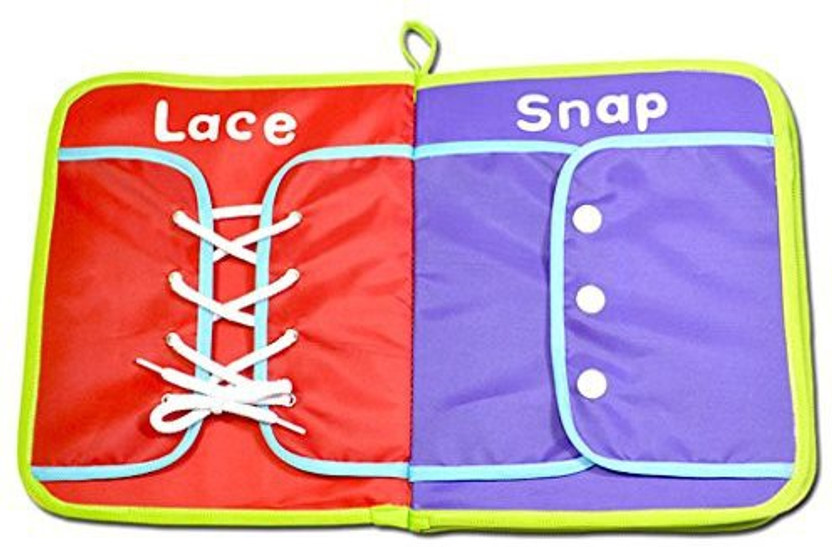 Baby Soft Cloth Book Dress Up Zip Button Buckle Kid Activity Learn Cloth Book Z