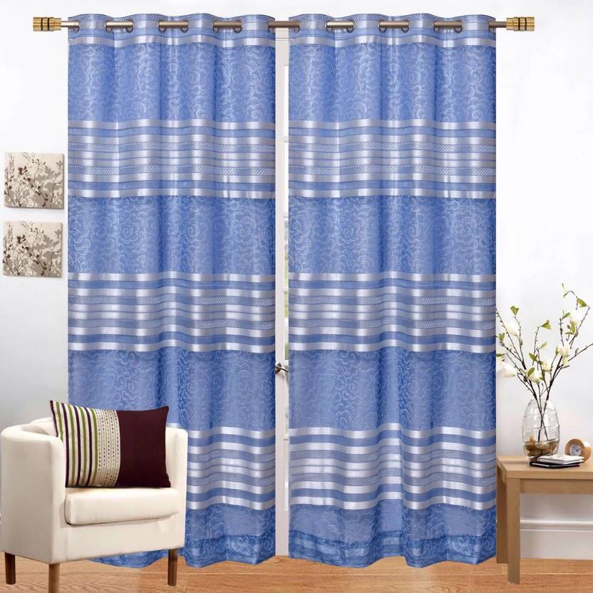 Vrinda Homwe Decor 84 Cm 3 Ft Net Window Curtain Pack Of